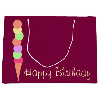 甘い夏のアイスクリーム ラージペーパーバッグ