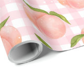 甘い夏のピーチパターン ラッピングペーパー (ロールコーナー)
