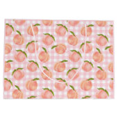 甘い夏のピーチパターン ラージペーパーバッグ (裏面)