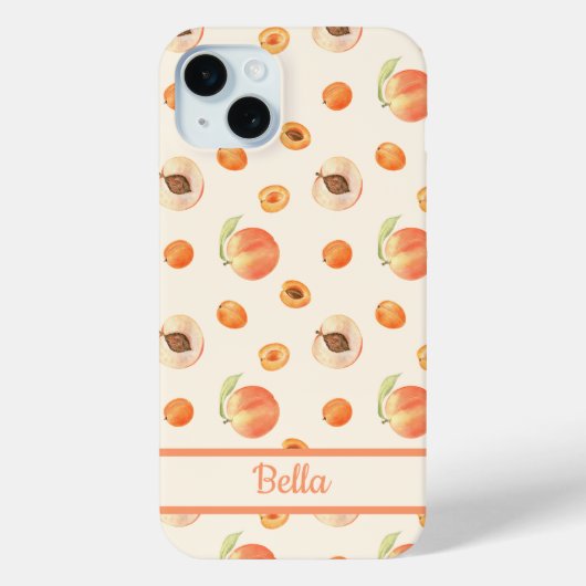 甘い夏のピーチパターン Case-Mate iPhoneケース (裏面)