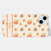 甘い夏のピーチパターン Case-Mate iPhoneケース (裏面 (横))