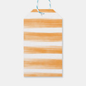 甘い夏の柑橘系オレンジ緑のベビーシャワー ギフトタグ (裏面)