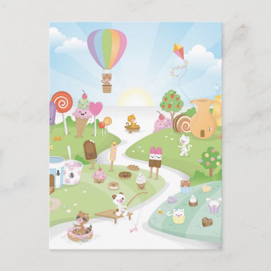 甘い夏の楽園！ ポストカード (正面)