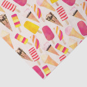 甘い夏の水色アイスクリーム 薄葉紙 (詳細)