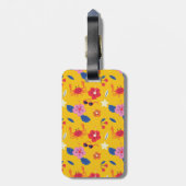 甘い夏の赤い花、眼鏡、さくらんぼ ラゲッジタグ (裏面縦)