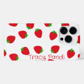 甘い夏の雰囲気：イチゴ iPhoneケース (裏面横)