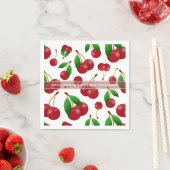 甘い夏期さくらんぼ スタンダードカクテルナプキン (インサイチュ)