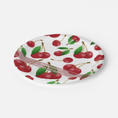 甘い夏期さくらんぼ ペーパープレート (アングル)