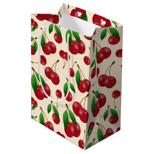 甘い夏期さくらんぼ ミディアムペーパーバッグ (裏面アングル)