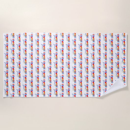 甘い夏 ビーチタオル (正面)