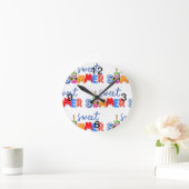 甘い夏 ラウンド壁時計 (ホーム)