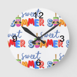 甘い夏 ラウンド壁時計