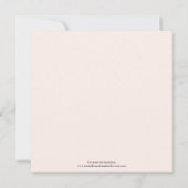 甘い多汁性ピンクグリーン結婚式招待状 招待状 (裏面)