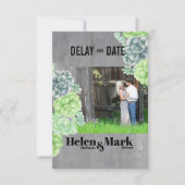 甘い多肉植物の写真の日付を遅延 セーブザデート (正面)