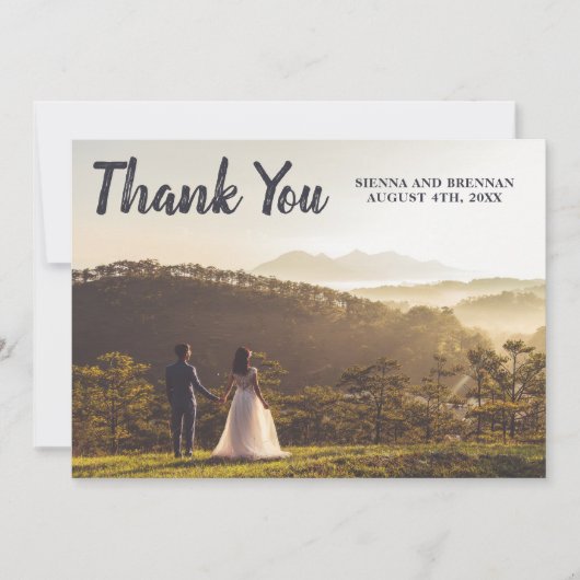 甘い多肉水色ソフトマウヴありがとう サンキューカード (正面)