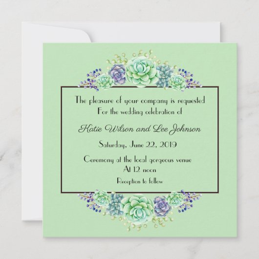 甘い多肉質ウォーターカラーコレクション (正面)