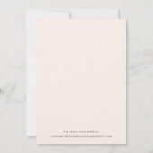 甘い多肉質ピンクグリーン結婚式招待状 招待状 (裏面)