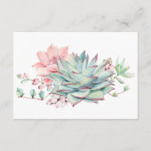 甘い多肉質結婚のエンクロージャカード エンクロージャーカード (裏面)