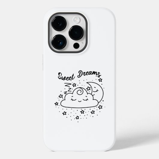 甘い夢が月と星の雲を眠る Case-Mate iPhoneケース (裏面)