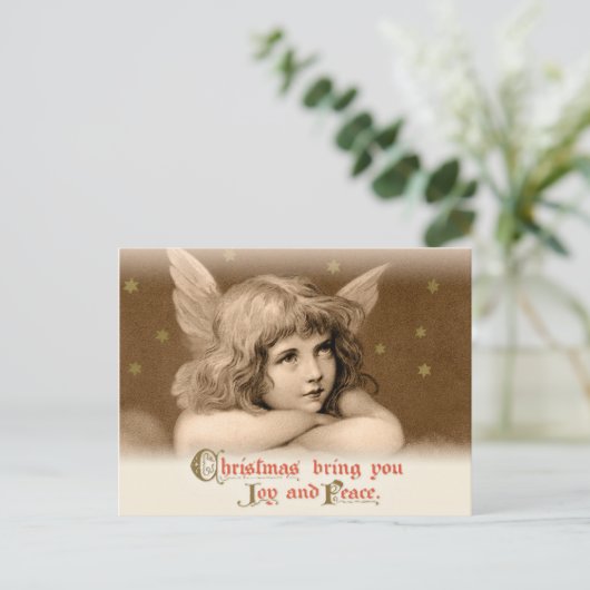甘い夢のような子供の天使CC0782クリスマス シーズンポストカード (スタンド正面)