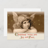 甘い夢のような子供の天使CC0782クリスマス シーズンポストカード (正面/裏面)