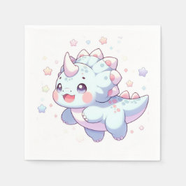 甘い夢のような恐竜の赤ちゃんシャワー スタンダードカクテルナプキン