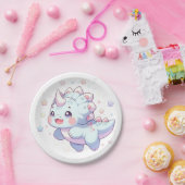 甘い夢のような恐竜の赤ちゃんシャワー ペーパープレート (パーティー)