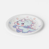 甘い夢のような恐竜の赤ちゃんシャワー ペーパープレート (アングル)