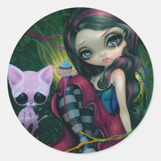 「甘い夢の人」ステッカー ラウンドシール (正面)