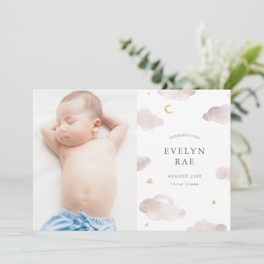 甘い夢の誕生のお知らせ 案内状 (スタンド正面)