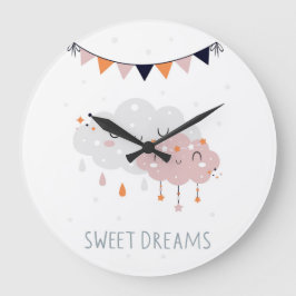 甘い夢の雲 ラージ壁時計