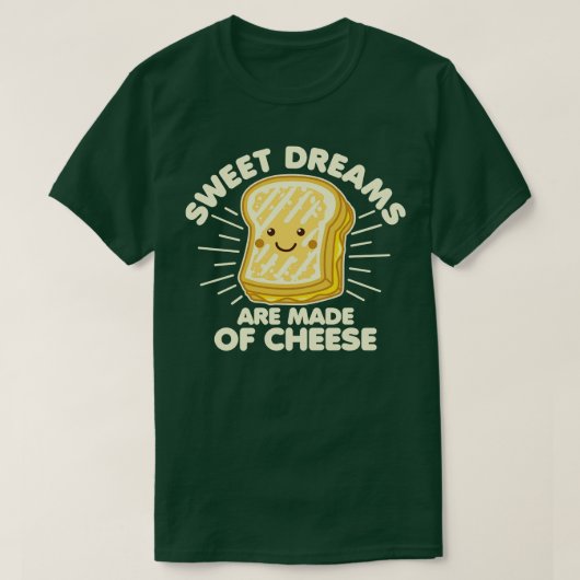 甘い夢はチーズ Tシャツ (デザイン正面)