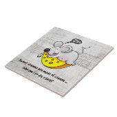 甘い夢を描くチーズかわいいスノリングマウス タイル (側面)