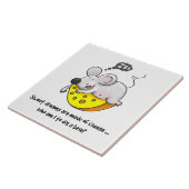 甘い夢を描くチーズかわいいスノリングマウス タイル (側面)