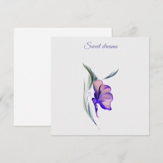 甘い夢 サンキューカード (正面/裏面)