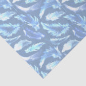 甘い夢 – ライトブルーの水色の羽 –  薄葉紙 (詳細)