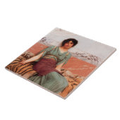 甘い夢（虎の皮に美しいローマの女性） タイル (側面)