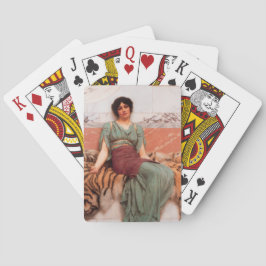 甘い夢（虎の皮に美しいローマの女性） トランプ