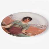 甘い夢（虎の皮に美しいローマの女性） ペーパープレート (アングル)