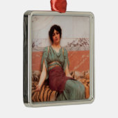 甘い夢（虎の皮に美しいローマの女性） メタルオーナメント (右)