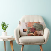 甘い夢（虎の皮に美しいローマの女性） ランバークッション (椅子)