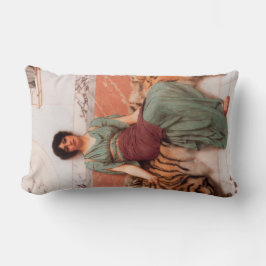 甘い夢（虎の皮に美しいローマの女性） ランバークッション