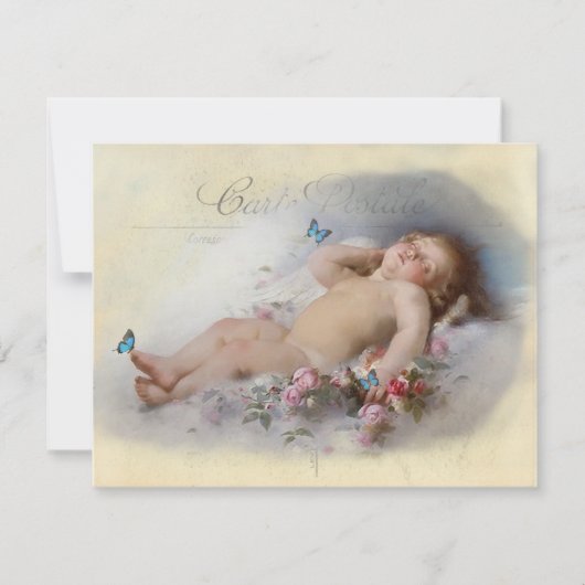 甘い夢、赤ちゃんシャワー 招待状 (正面)