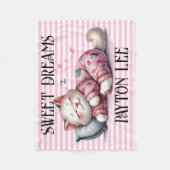 甘い大切夢 フリースブランケット (正面)