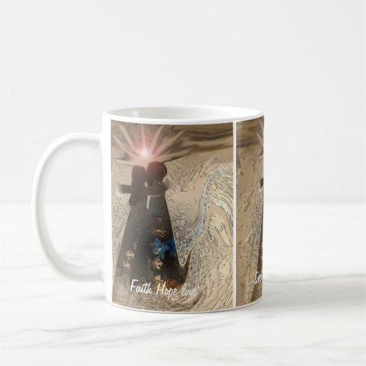 甘い天使の姉妹のマグ、治療のための天使 コーヒーマグカップ (左)