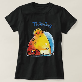 甘い太った猫 Tシャツ