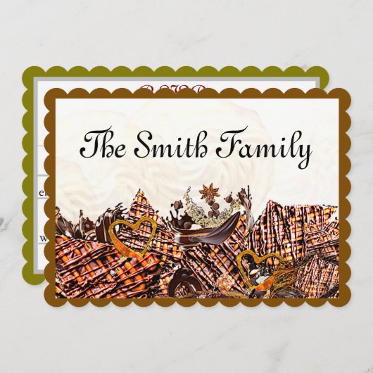 甘い太陽の日!:)収集招待状5X7 シーズンカード (正面/裏面)