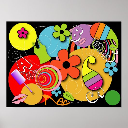 甘い女っぽい柄 ポスター (正面)