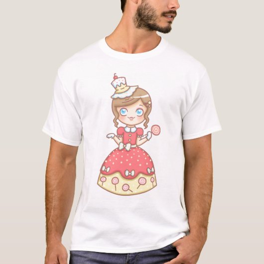 甘い女の子のティー Tシャツ (正面)