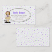 甘い女の子の演劇の日付カード コーリングカード (正面/裏面)